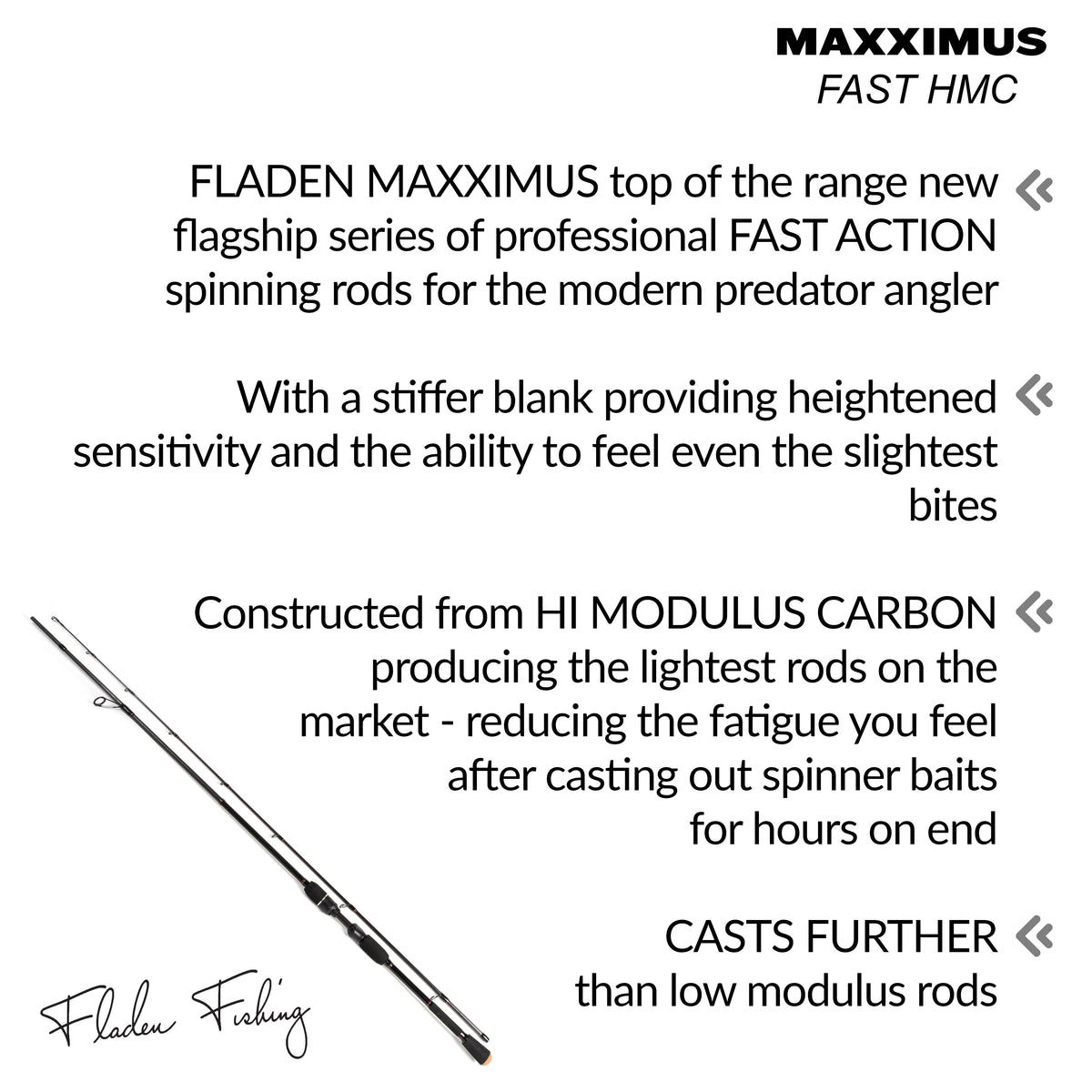 FLADEN 2pc 2.4m Maxximus Fast hmc 10-35g
