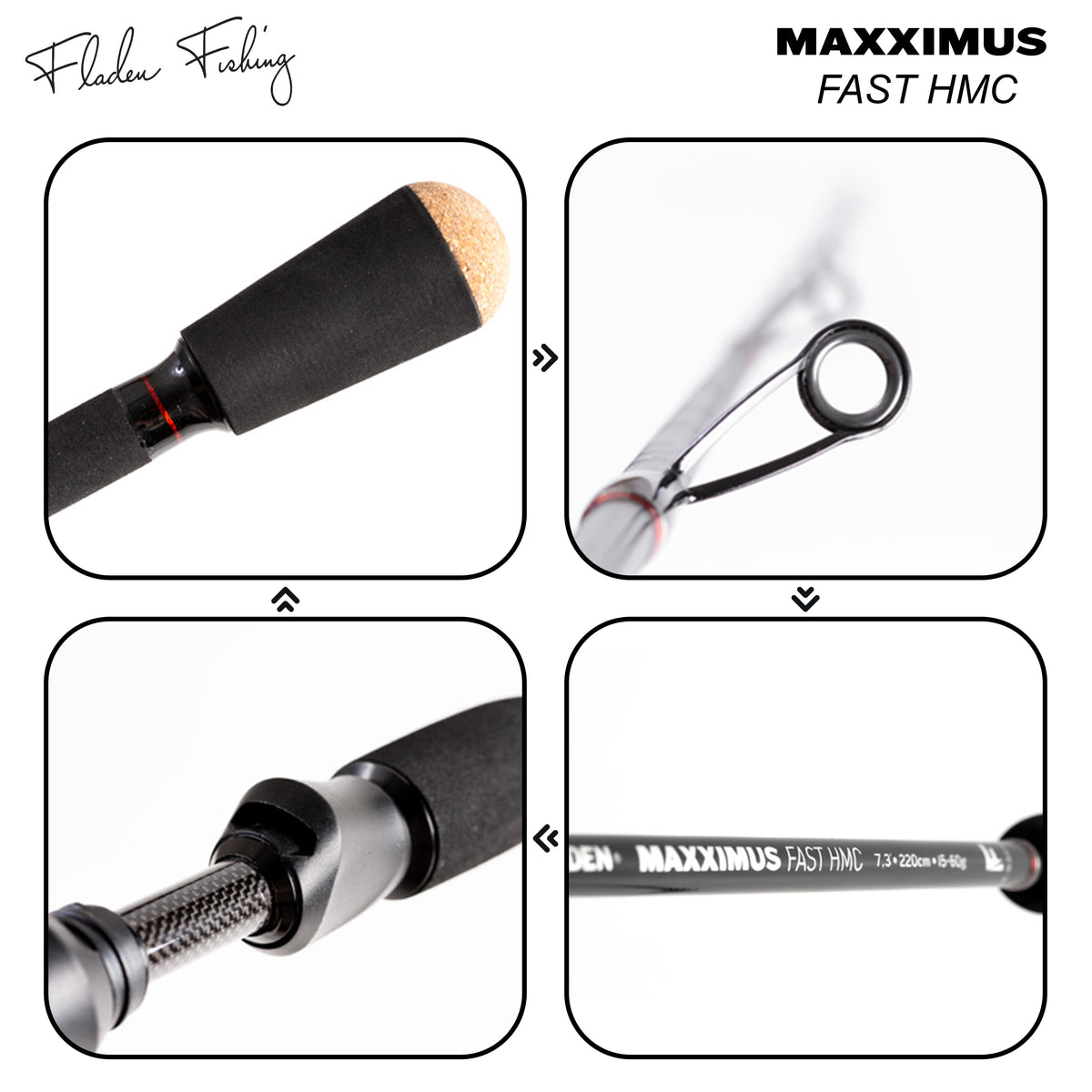 FLADEN 2pc 2.4m Maxximus Fast hmc 10-35g