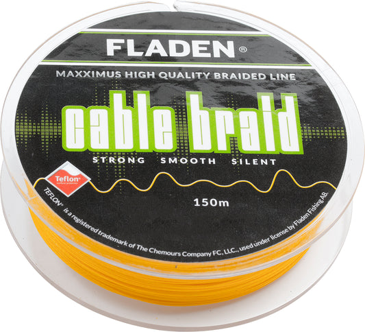 FLADEN 12lbs 150m Maxximus Cable Braid Yellow 0.10mm
