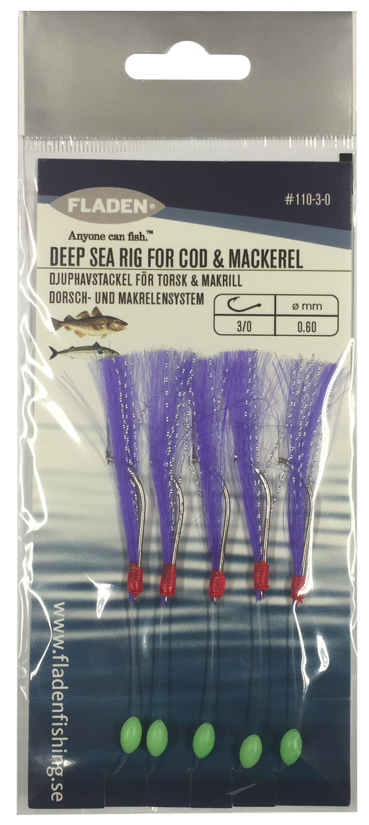 FLADEN Lightning 5 Hook Size  1/0 Rig
