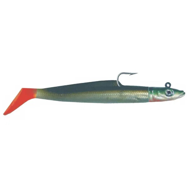 EDDY Jelly Jig Eel Silver/Green Fire tail