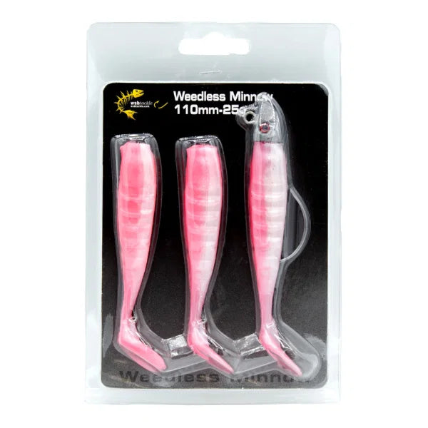 WSB Weedless Minnow Pink Pearl 25g/110mm